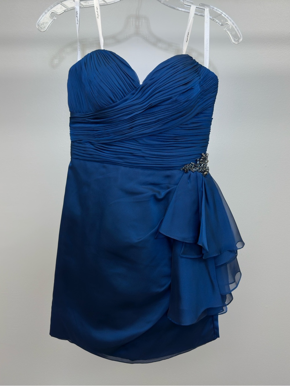 Royal Blue Strapless Dress